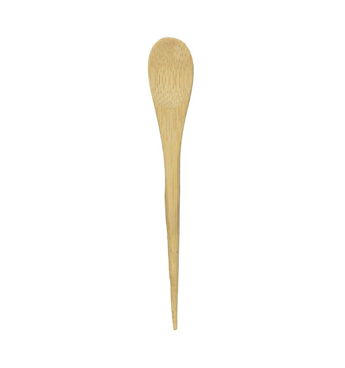 Petite Cuillère en Bambou 12cm (288 Utés) Petite Cuillère en Bambou 12cm (288 Utés)
