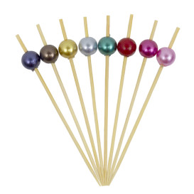Pique en Bambou Perle Assortiment 9cm (100 Utés)