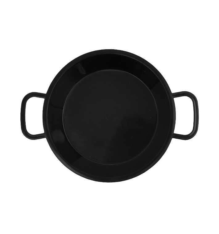 Paella en PP Noire 120ml (20 Utés) Paella en PP Noire 120ml (20 Utés)