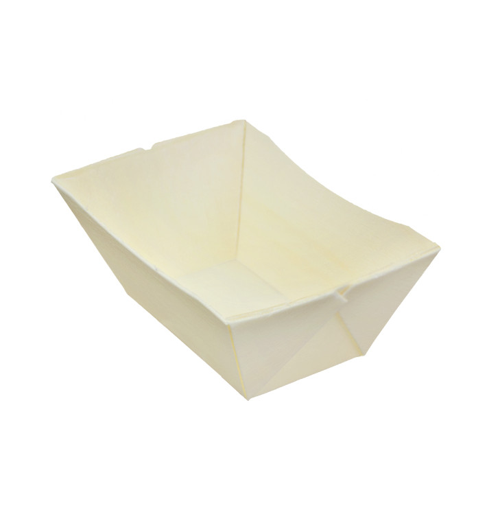 Barquette en Bois 140ml 10,7x6,7cm (24 Uds) Barquette en Bois 140ml 10,7x6,7cm (24 Uds)