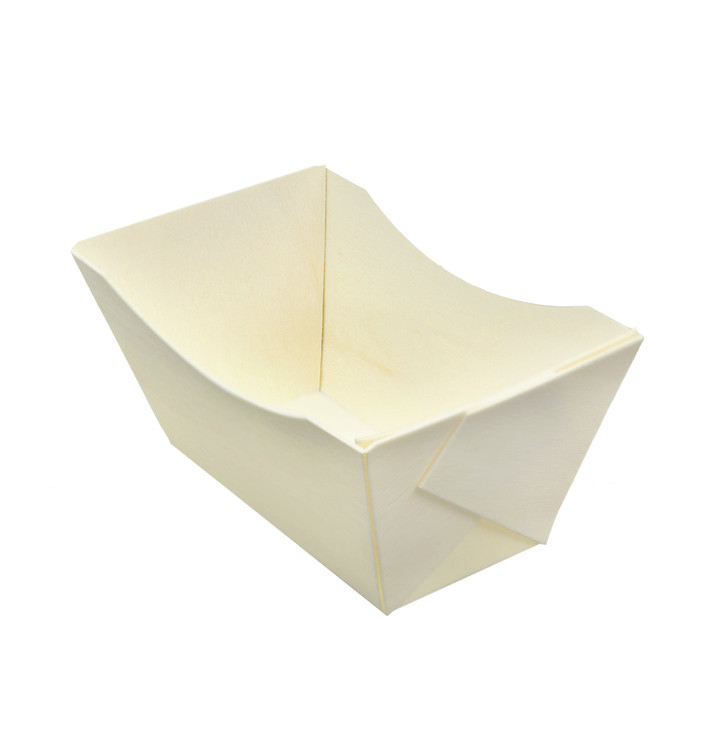 Barquette en Bois 320ml 13,3x7,5cm (12 Uds) Barquette en Bois 320ml 13,3x7,5cm (12 Uds)