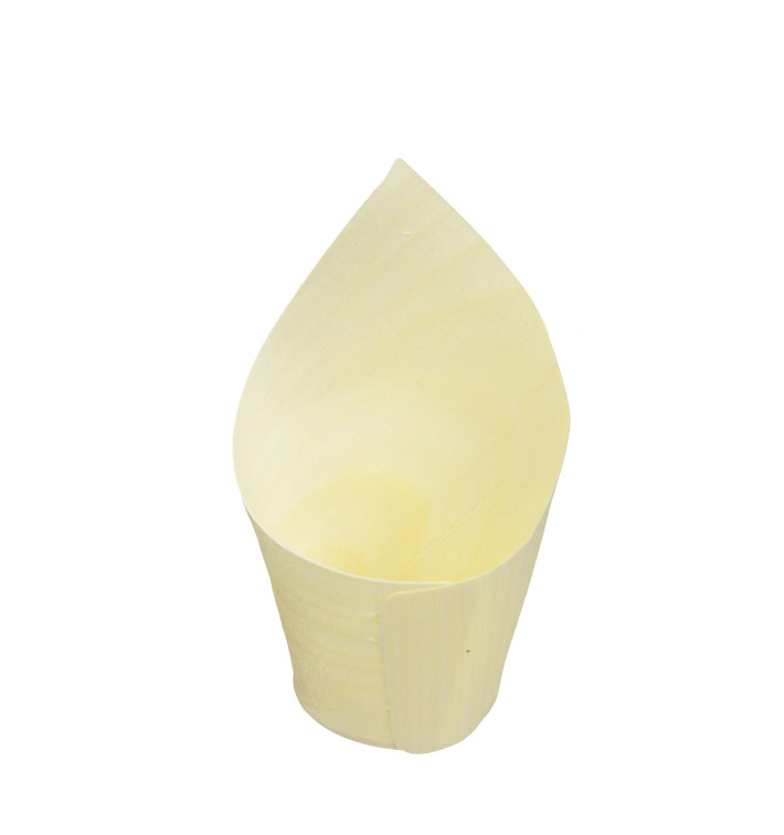 Cône en Bois Dégustation 8cm (1.000 Utés) Cône en Bois Dégustation 8cm (1.000 Utés)