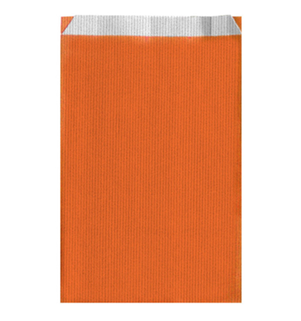 Sac Papier Orange 12+5x18cm 