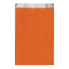 Sac Papier Orange 19+8x35cm 