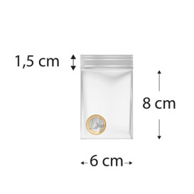 Sac en PE à Fermeture Zip 6x8cm G200 (100 Utés)