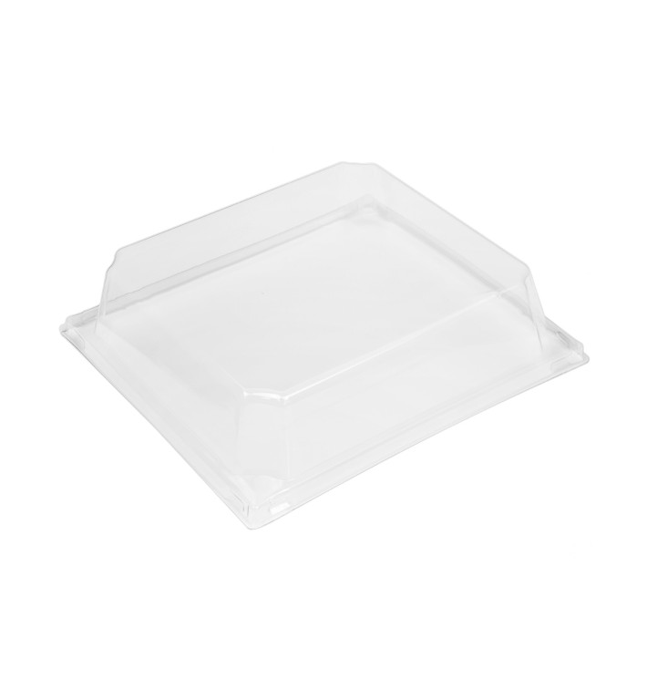 Couvercle en Plastique PET Emballage 480ml 14,3x12,3x3,3cm (12 Utés)