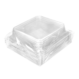 Couvercle en Plastique PET Emballage 480ml 14x12,5cm (12 Utés)