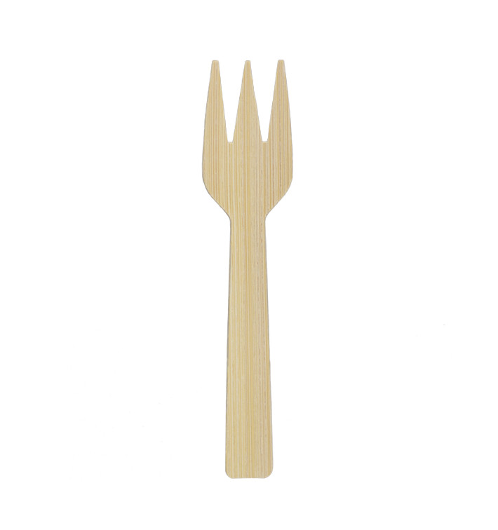 Fourchette en Bambou 9cm (50 Utés) Fourchette en Bambou 9cm (50 Utés)