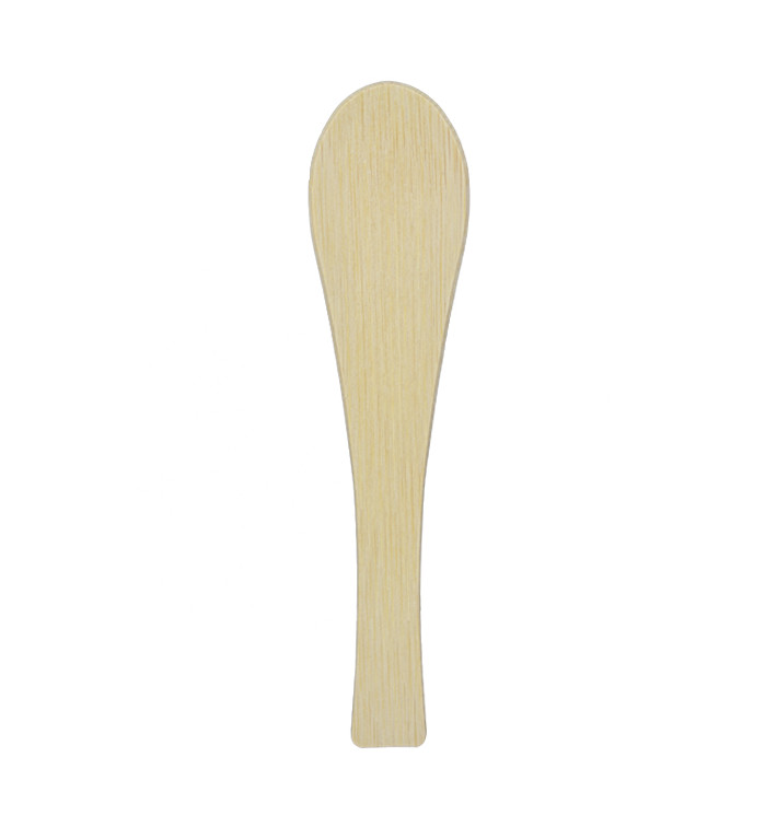 Petite Cuillère en Bambou 13,5cm (50 Utés) Petite Cuillère en Bambou 13,5cm (50 Utés)