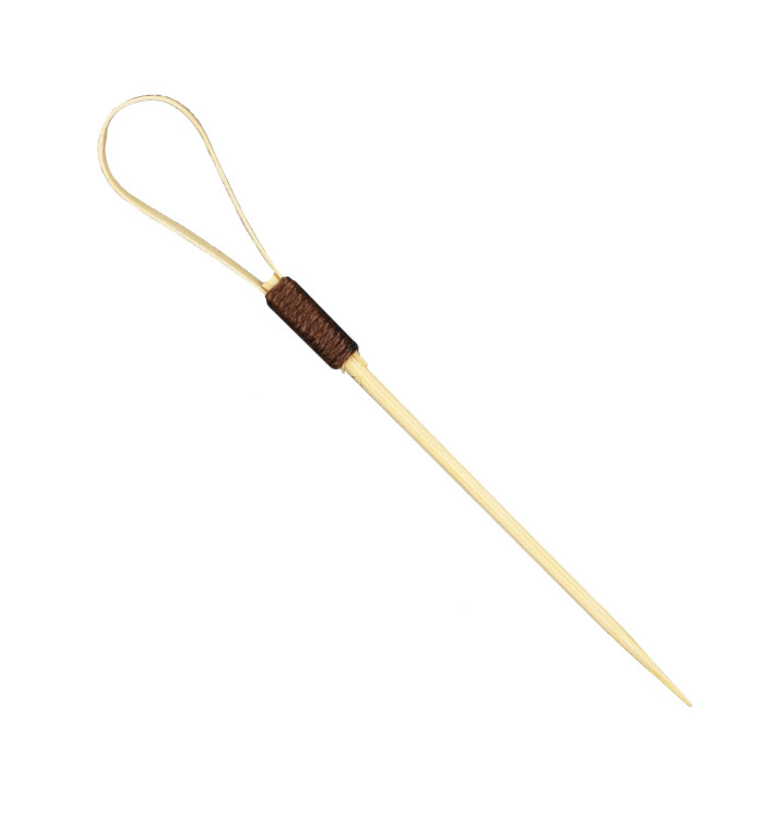 Pique en Bambou “Lasso” 10cm (250 Utés) Pique en Bambou “Lasso” 10cm (250 Utés)