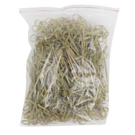 Piques boucles en Bambou verte naturelle 10cm (10.000 Utés)