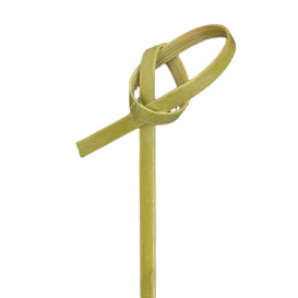 Piques boucles en Bambou verte naturelle 10cm (250 Utés)