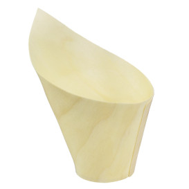 Cône en Bois Dégustation 14cm (50 Utés)