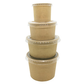 Pot Carton Kraft à Sauce 30ml Ø4,3cm (50 Utés)