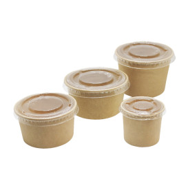 Pot Carton Kraft à Sauce 30ml Ø4,3cm (50 Utés)