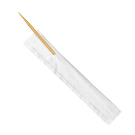 Cure-dents en Bois 2 Pointes en Sachet Papier 65mm (1 Uté)   