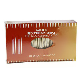 Cure-dents en Bois 2 Pointes en Sachet Film 65mm (1 Uté)    