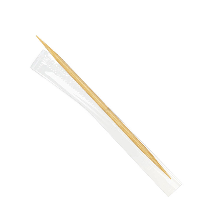Cure-dents en Bois 2 pointes en Sachet Film 65mm (5 Utés) Cure-dents en Bois 2 pointes en Sachet Film 65mm (5 Utés)