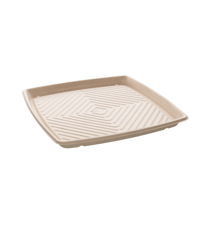 Plateau Carré Canne à Sucre Naturel 40x40cm (5 Utés) Plateau Carré Canne à Sucre Naturel 40x40cm (5 Utés)