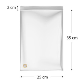 Sac en PE à Fermeture Zip 25x35cm G200 (100 Utés)