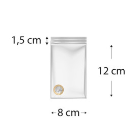 Sac en PE à Fermeture Zip  8x12cm G300 (100 Utés)