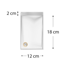 Sac en PE à Fermeture Zip  12x18cm G300 (100 Utés)