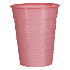 Gobelet Plastique PS Rose 200ml Ø7cm (50 Utés)