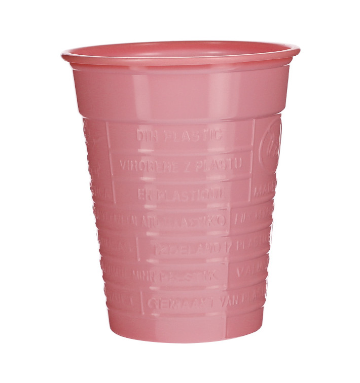 Gobelet Plastique PS Rose 200ml Ø7cm (50 Utés) Gobelet Plastique PS Rose 200ml Ø7cm (50 Utés)