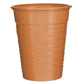 Gobelet Plastique PS Orange 200ml Ø7cm (50 Utés)