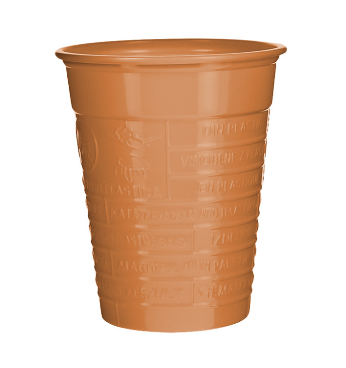 Gobelet Plastique PS Orange 200ml Ø7cm (50 Utés) Gobelet Plastique PS Orange 200ml Ø7cm (50 Utés)