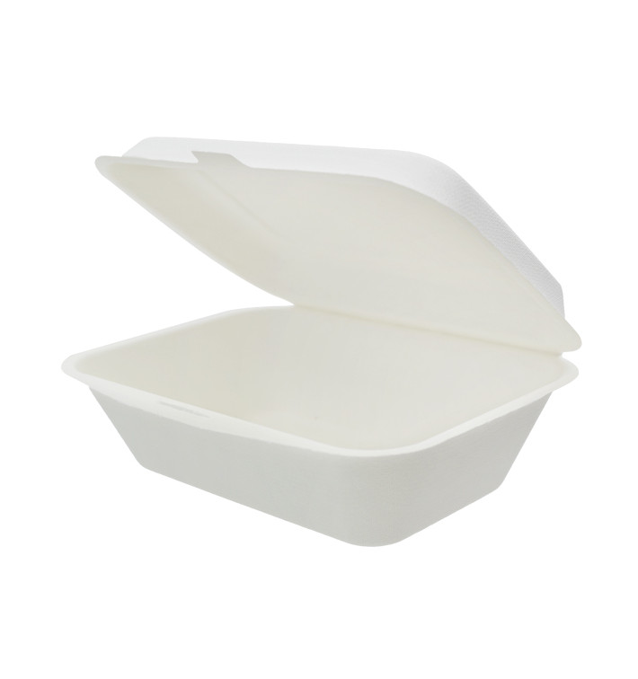 Boîte en Canne à Sucre Blanc 18x12,5x7cm (50 Unités) Boîte en Canne à Sucre Blanc 18x12,5x7cm (50 Unités)