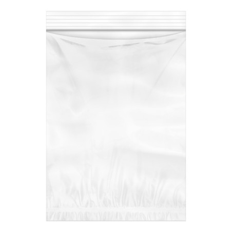 Sac en Polyétylène Zip double poche 16x22+20cm G200 (1000 Utés)