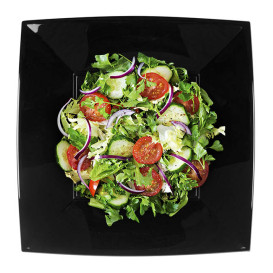 Assiette Dure Réutilisable Plate Noir PP 29cm (12 Utés)