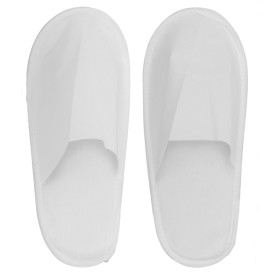 Chaussons PP Fermé Blanc Semelle mousse EVA (1 Paire)