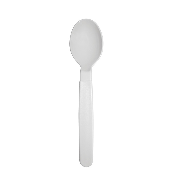 Cuillère Réutilisable Durable PP Blanque 18,5cm (6 Uds) Cuillère Réutilisable Durable PP Blanque 18,5cm (6 Uds)
