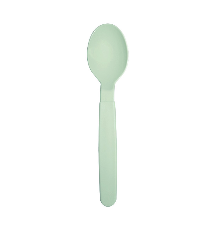 Cuillère Réutilisable Durable PP Verte 18,5cm (6 Uds) Cuillère Réutilisable Durable PP Verte 18,5cm (6 Uds)