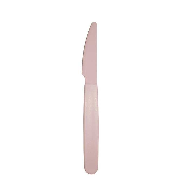 Couteau Réutilisable Durable PP Rose 18,5cm (6 Utés) Couteau Réutilisable Durable PP Rose 18,5cm (6 Utés)