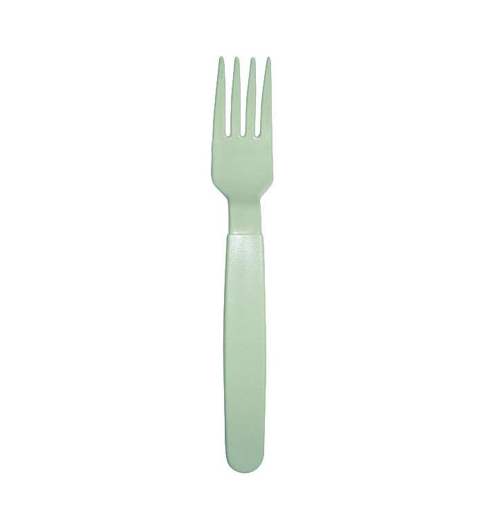 Fourchette Réutilisable Durable PP Vert 18,5cm (6 Uds) Fourchette Réutilisable Durable PP Vert 18,5cm (6 Uds)