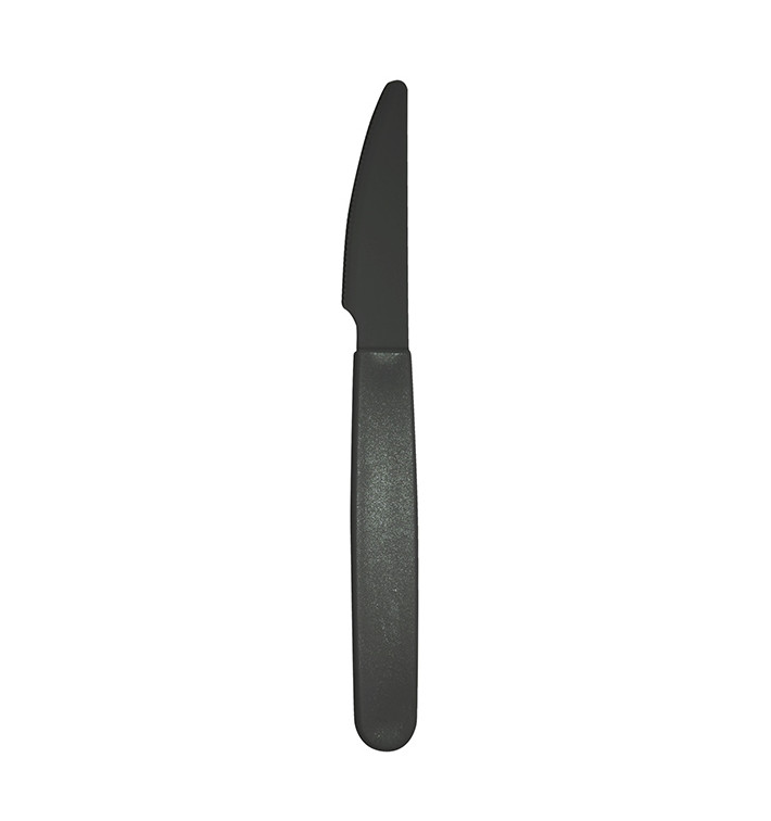 Couteau Réutilisable Durable PP Anthracite 18,5cm (180 Utés) Couteau Réutilisable Durable PP Anthracite 18,5cm (180 Utés)