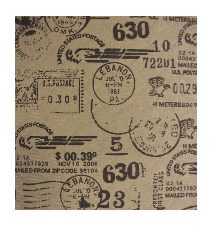 Nappe en papier 1x1m Kraft "Postale" 40g/m² (400 Utés) Nappe en papier 1x1m Kraft "Postale" 40g/m² (400 Utés)