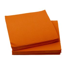 Serviette Papier Orange 2E Molletonnée 33x33cm (1350 Utés)