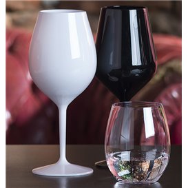 Verre Réutilisable pour Vin Tritan Blanc 470ml (1 Uté)