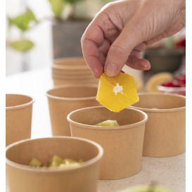 Pot à Sauce Carton Kraft 60ml Ø6,7cm (2.000 Utés)