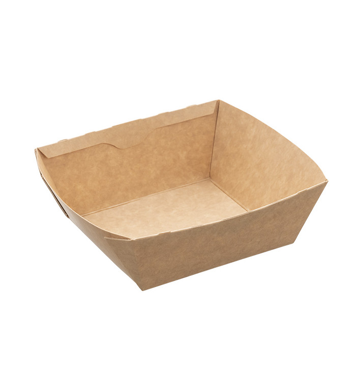 Saladier Rectangulaire en Kraft 375ml 15x12x5cm (400 Utés) Saladier Rectangulaire en Kraft 375ml 15x12x5cm (400 Utés)
