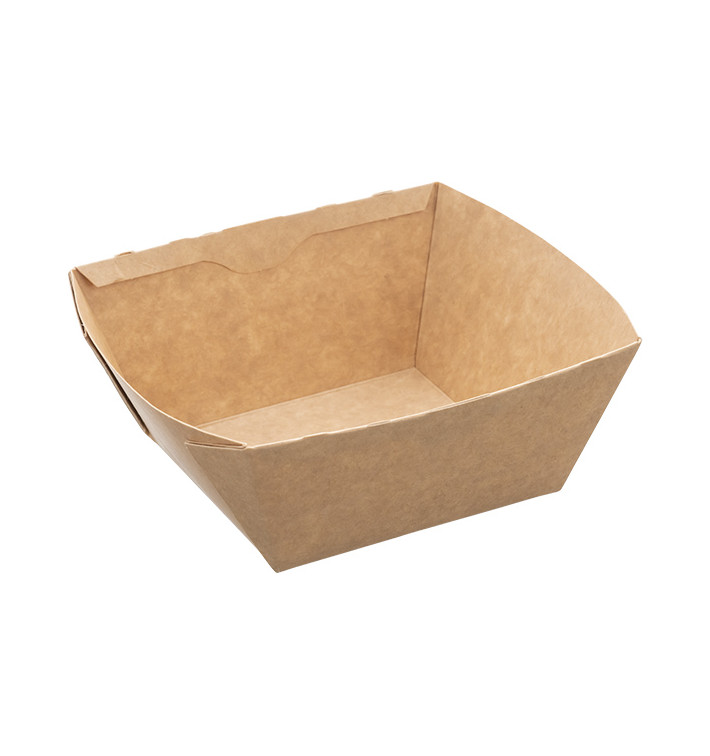 Saladier Rectangulaire en Kraft 500ml 15x12x6cm (400 Utés) Saladier Rectangulaire en Kraft 500ml 15x12x6cm (400 Utés)