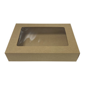 Emballage en carton kraft avec fenêtre pour emballage 90x50x130mm (500 Utés)