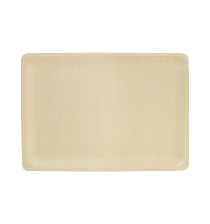 Plateau jetable en bois 40x28x2cm (10 Utés) Plateau jetable en bois 40x28x2cm (10 Utés)