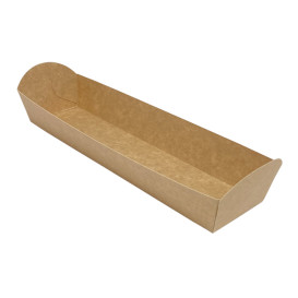 Plateau à Sandwich Kraft 500ml 24,8x6cm (500 Uds)