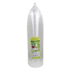 Verre en Plastique Vin Pied Argent Chrome 300ml 2P (200 Utés)