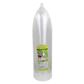 Verre en Plastique Vin Pied Mangue 300ml (20 Utés)